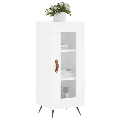 Sideboard High Gloss White 34.5x34x90 cm Engineered Wood