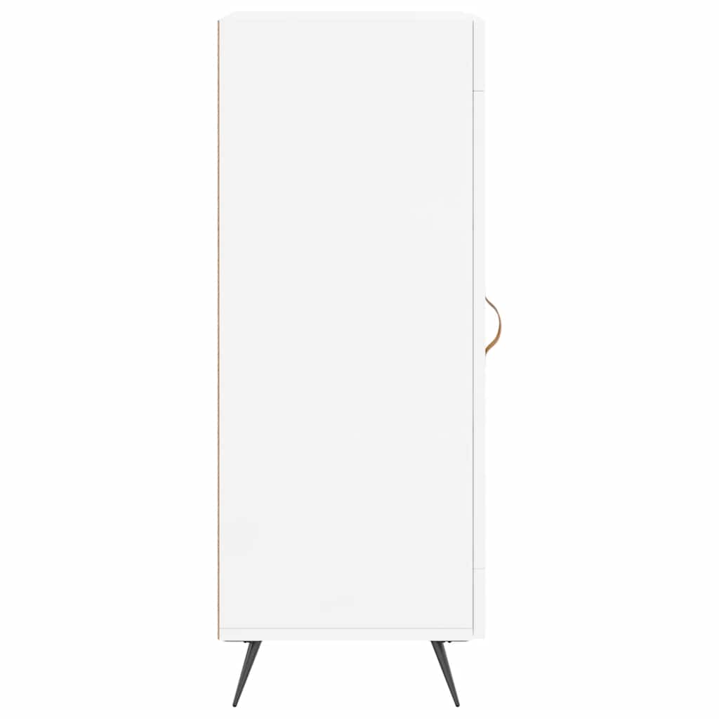 Sideboard High Gloss White 34.5x34x90 cm Engineered Wood