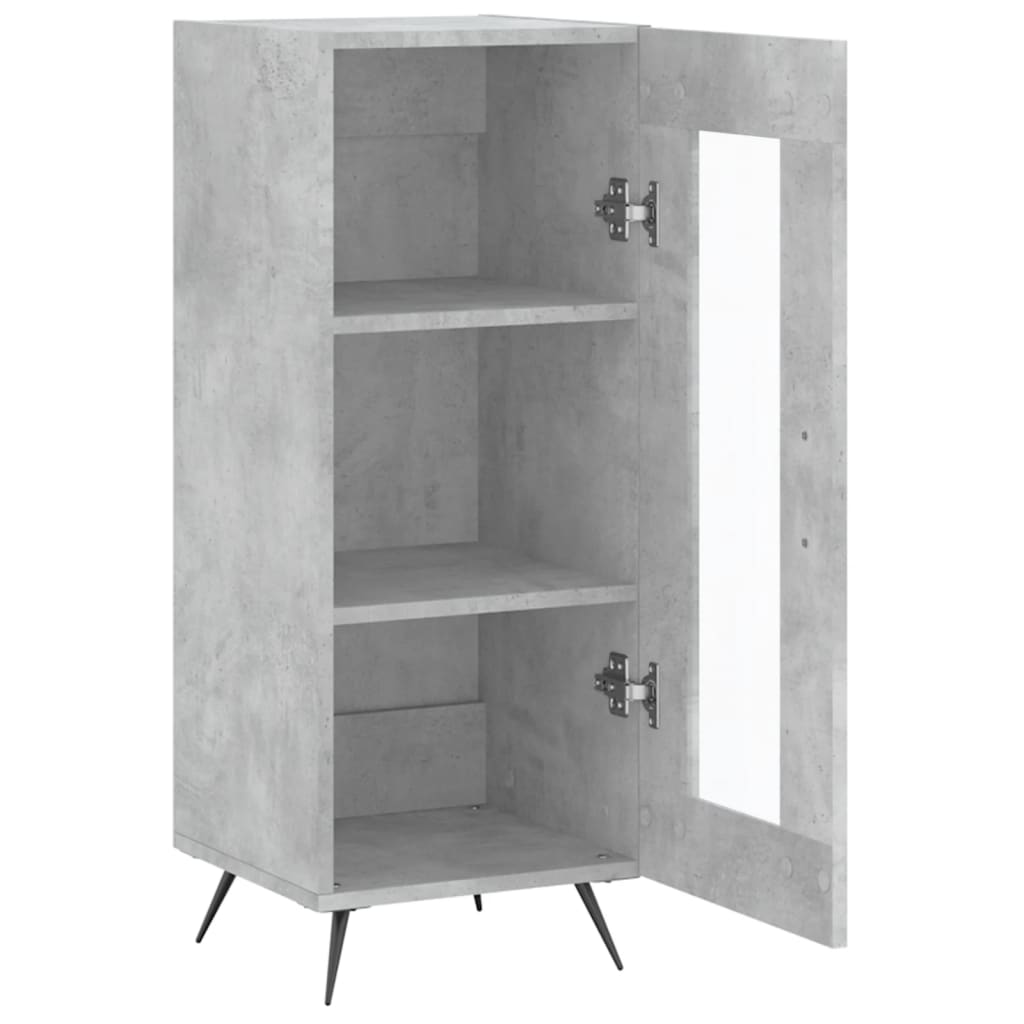 Sideboard Concrete Grey 34.5x34x90 cm Engineered Wood