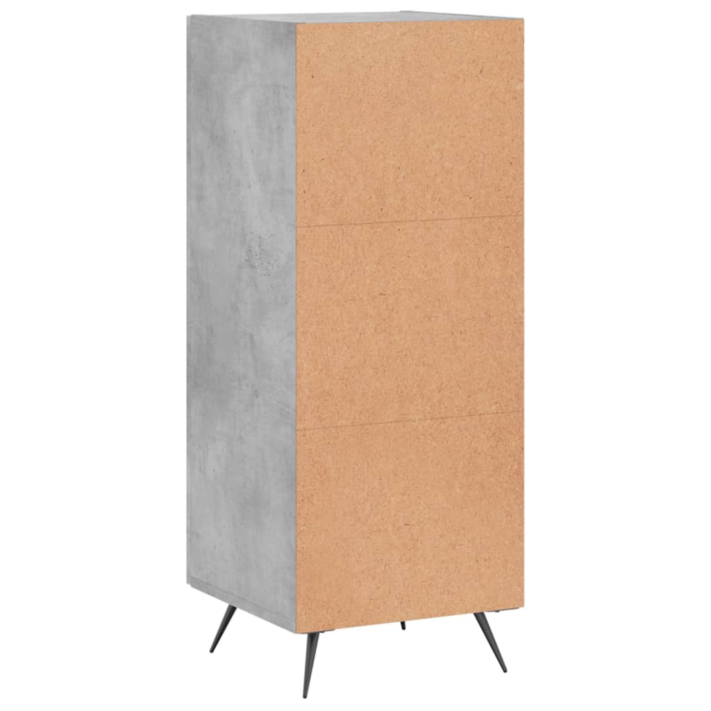 Sideboard Concrete Grey 34.5x34x90 cm Engineered Wood