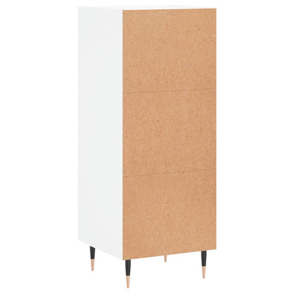 Sideboard High Gloss White 34.5x34x90 cm Engineered Wood