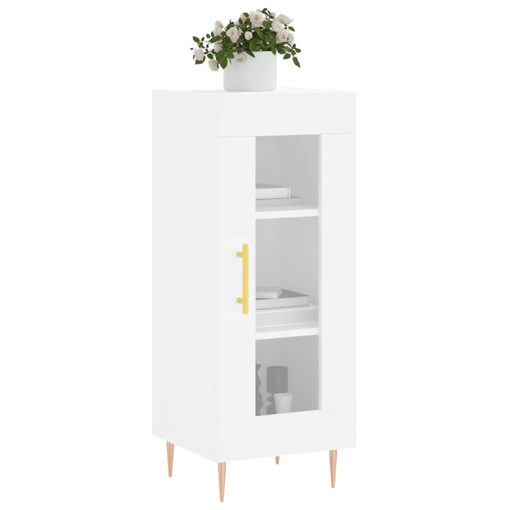 Sideboard White 34,5x34x90 cm Engineered Wood