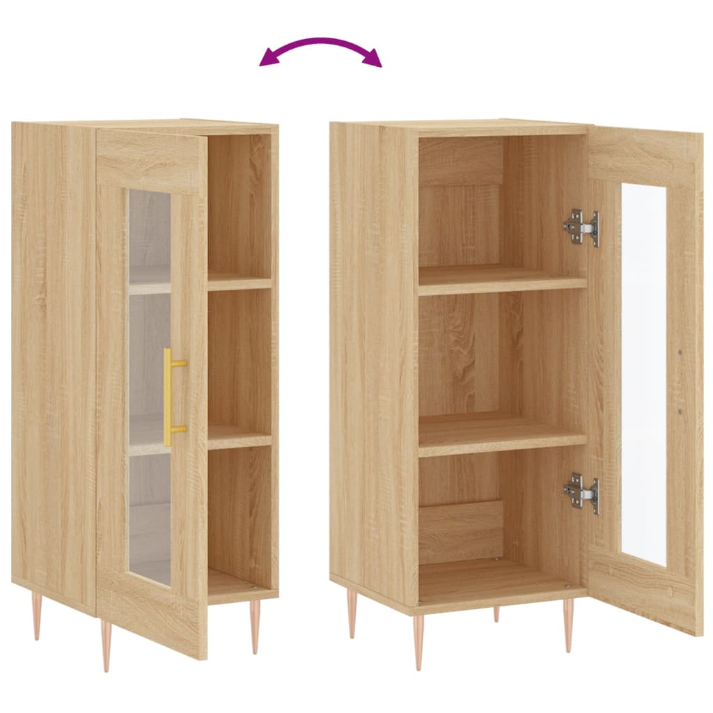 Sideboard Sonoma Oak 34.5x34x90 cm Engineered Wood