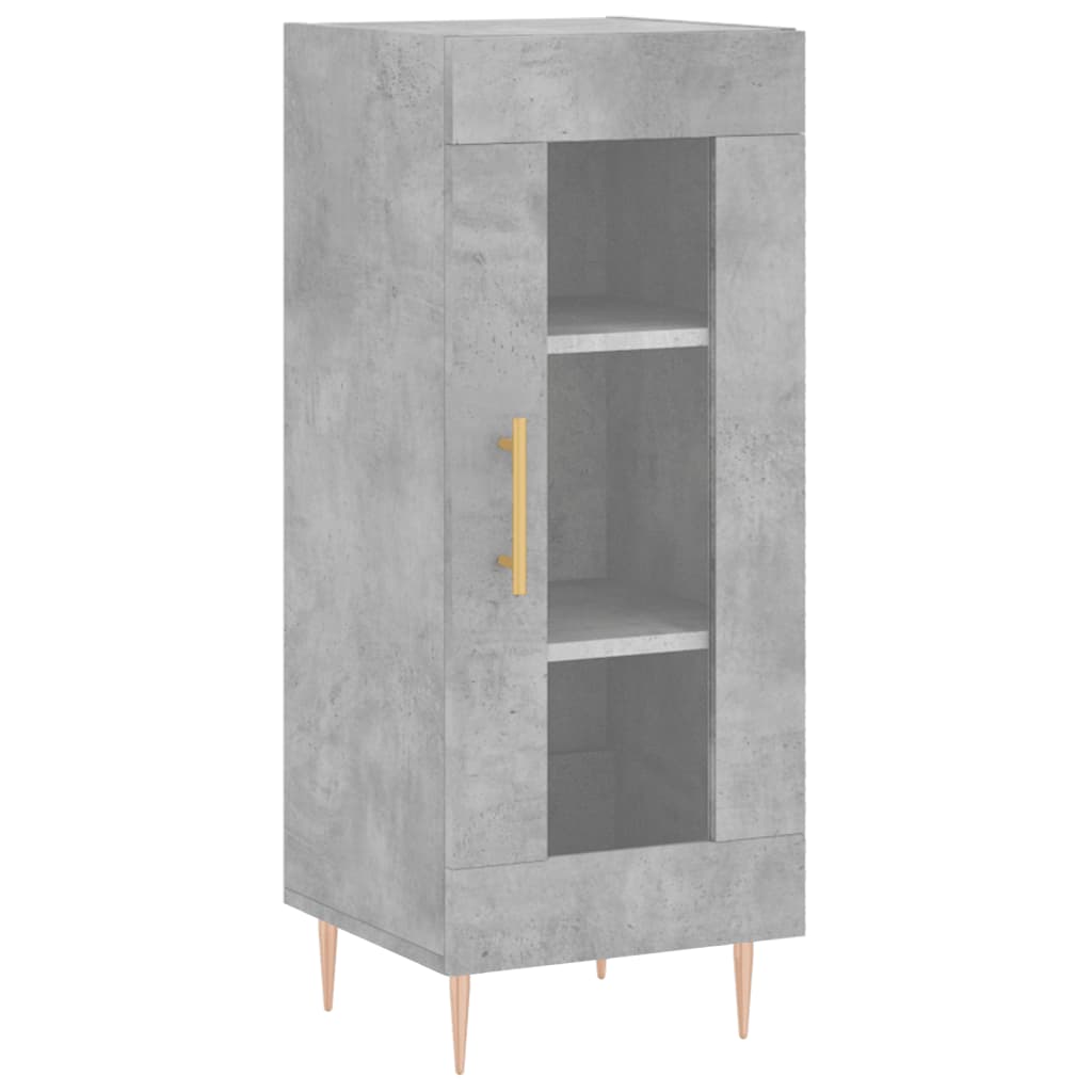 Sideboard Concrete Grey 34.5x34x90 cm Engineered Wood