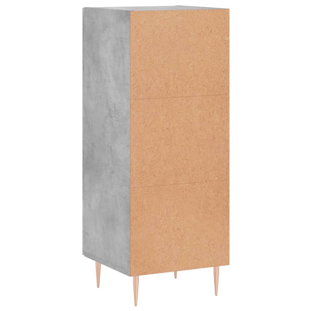 Sideboard Concrete Grey 34.5x34x90 cm Engineered Wood