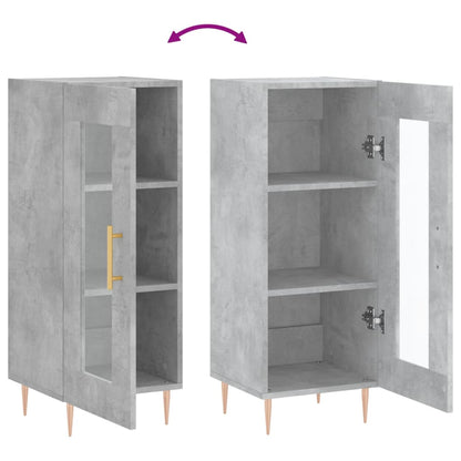 Sideboard Concrete Grey 34.5x34x90 cm Engineered Wood