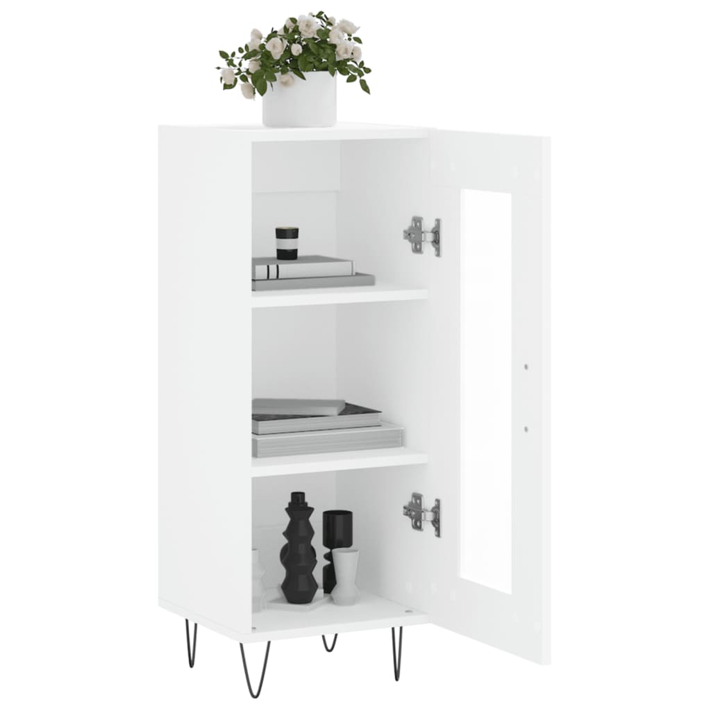 Sideboard White 34.5x34x90 cm Engineered Wood