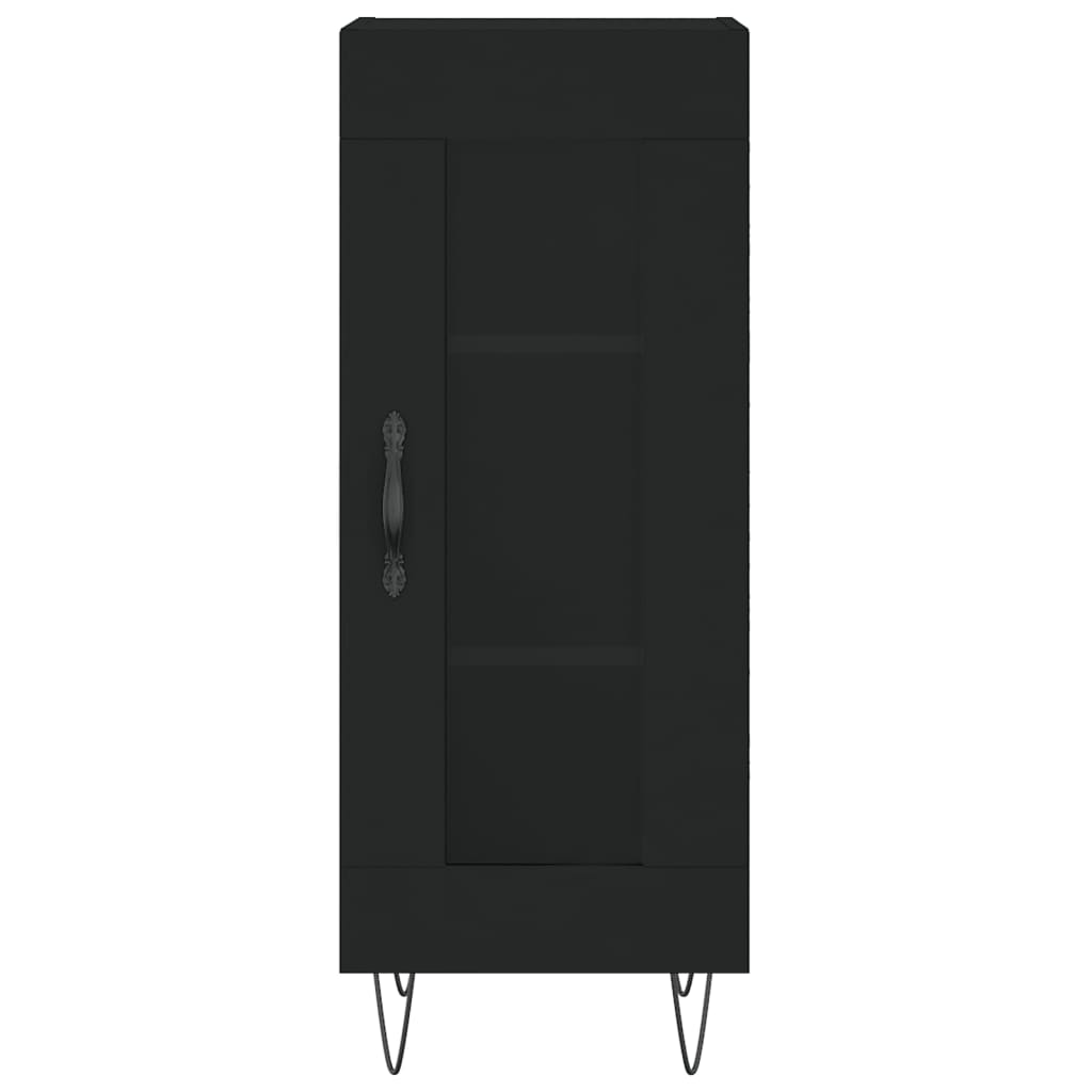 Sideboard Black 34.5x34x90 cm Engineered Wood