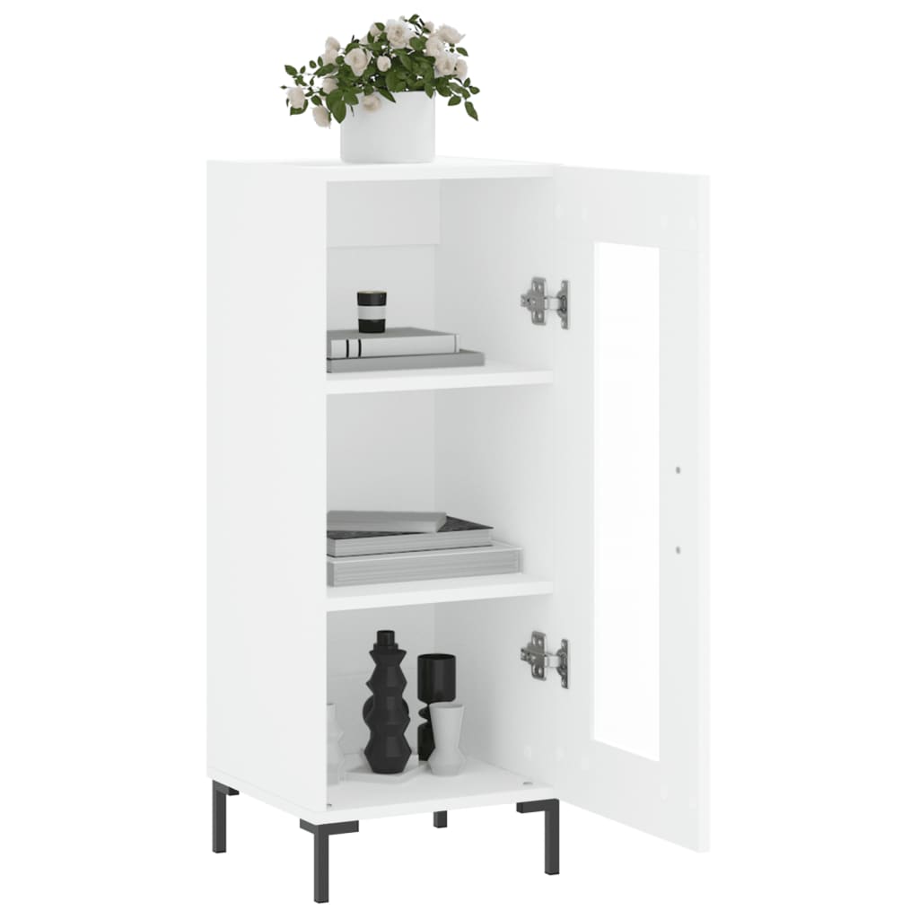Sideboard White 34.5x34x90 cm Engineered Wood