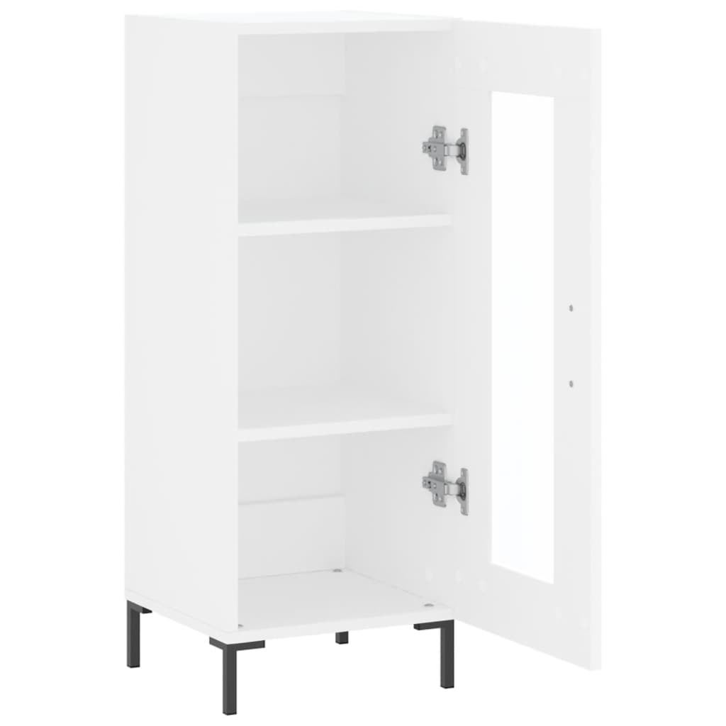 Sideboard White 34.5x34x90 cm Engineered Wood