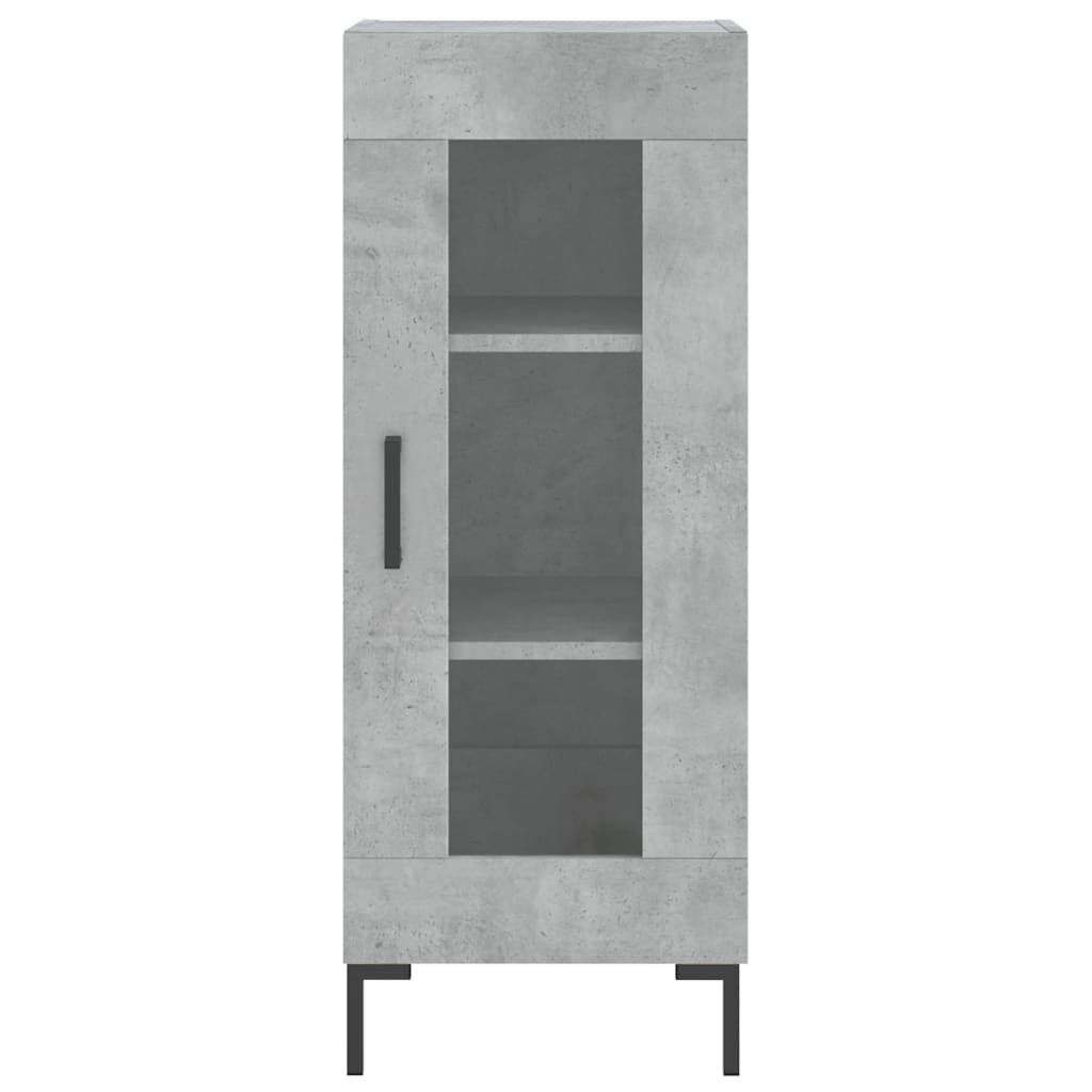 Sideboard Concrete Grey 34.5x34x90 cm Engineered Wood