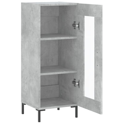 Sideboard Concrete Grey 34.5x34x90 cm Engineered Wood