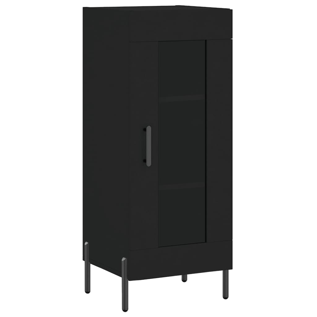 Sideboard Black 34.5x34x90 cm Engineered Wood
