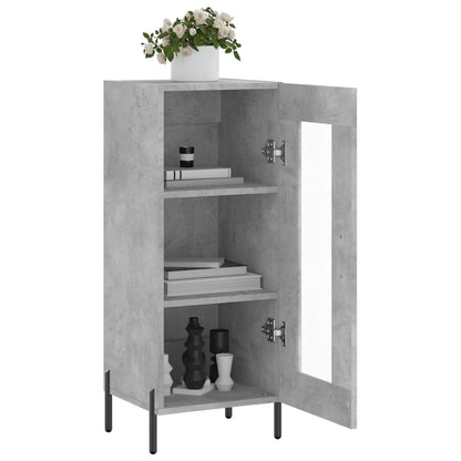 Sideboard Concrete Grey 34.5x34x90 cm Engineered Wood