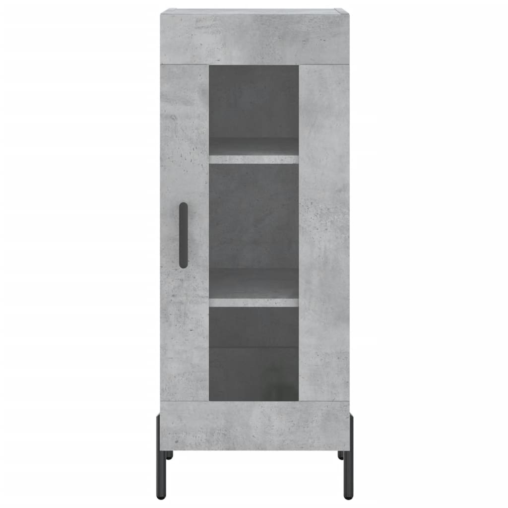 Sideboard Concrete Grey 34.5x34x90 cm Engineered Wood