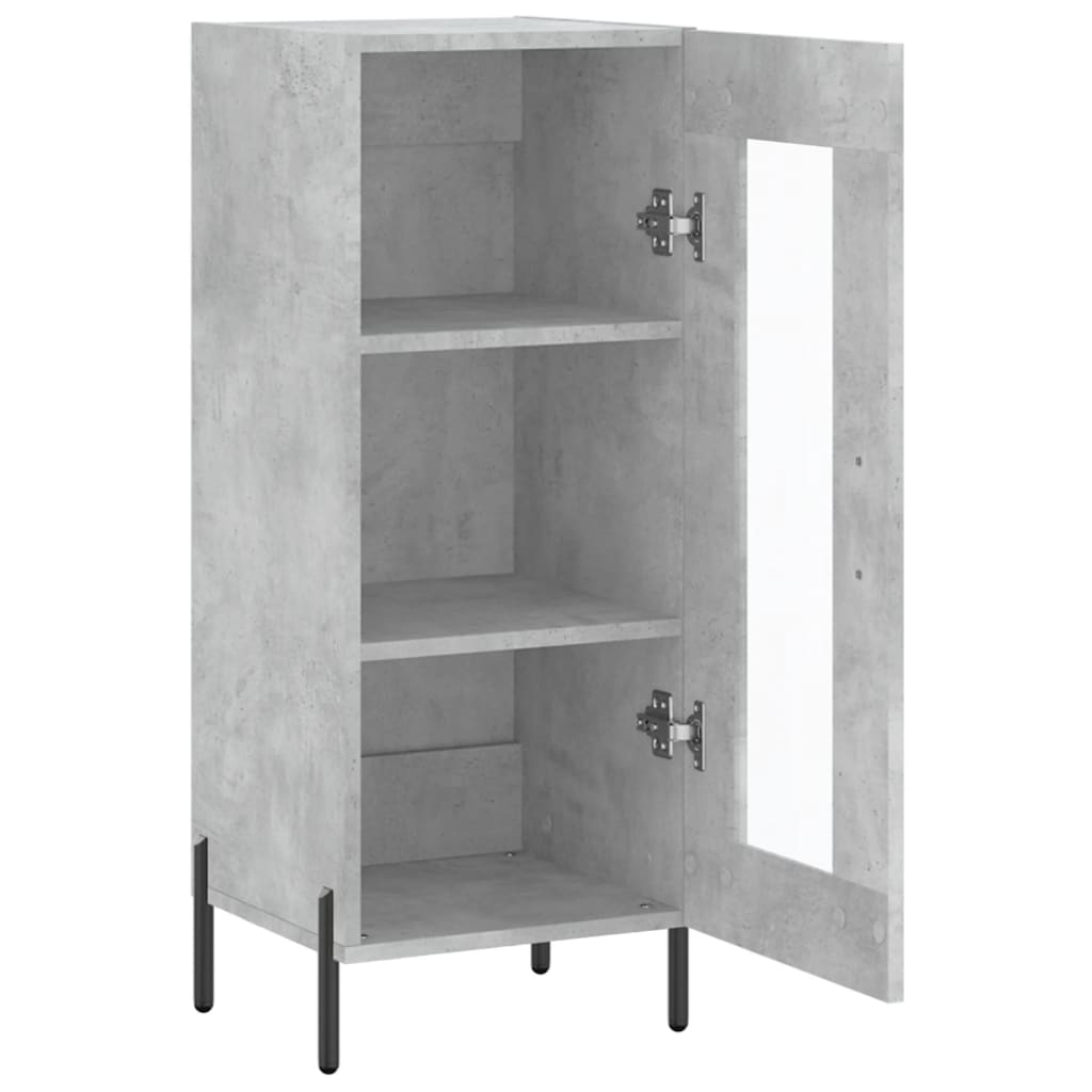 Sideboard Concrete Grey 34.5x34x90 cm Engineered Wood
