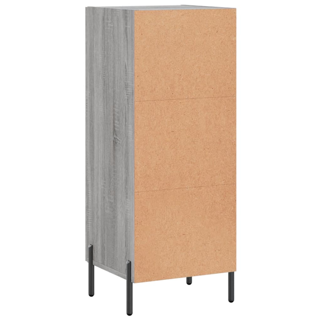Sideboard Grey Sonoma 34.5x34x90 cm Engineered Wood