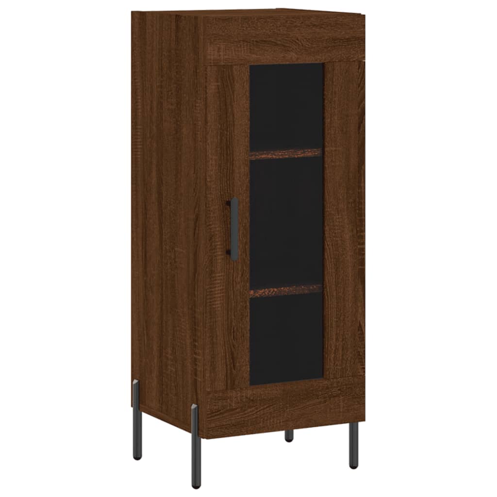 Sideboard Brown Oak 34,5x34x90 cm Engineered Wood