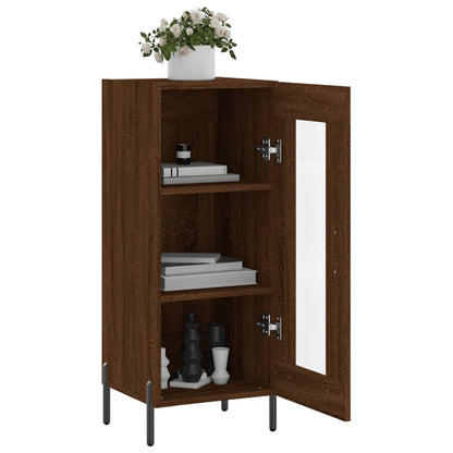 Sideboard Brown Oak 34,5x34x90 cm Engineered Wood
