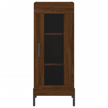Sideboard Brown Oak 34,5x34x90 cm Engineered Wood