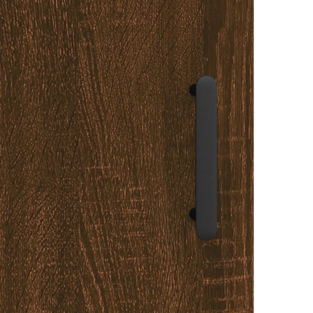 Sideboard Brown Oak 34,5x34x90 cm Engineered Wood