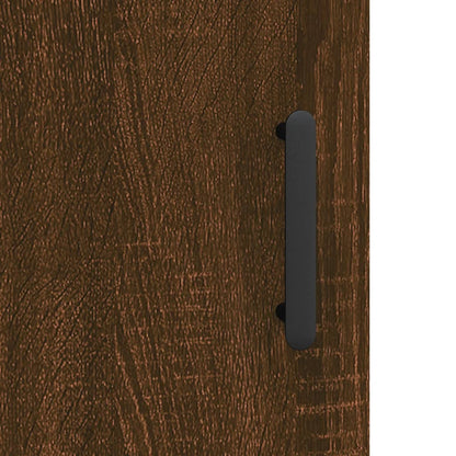 Sideboard Brown Oak 34,5x34x90 cm Engineered Wood