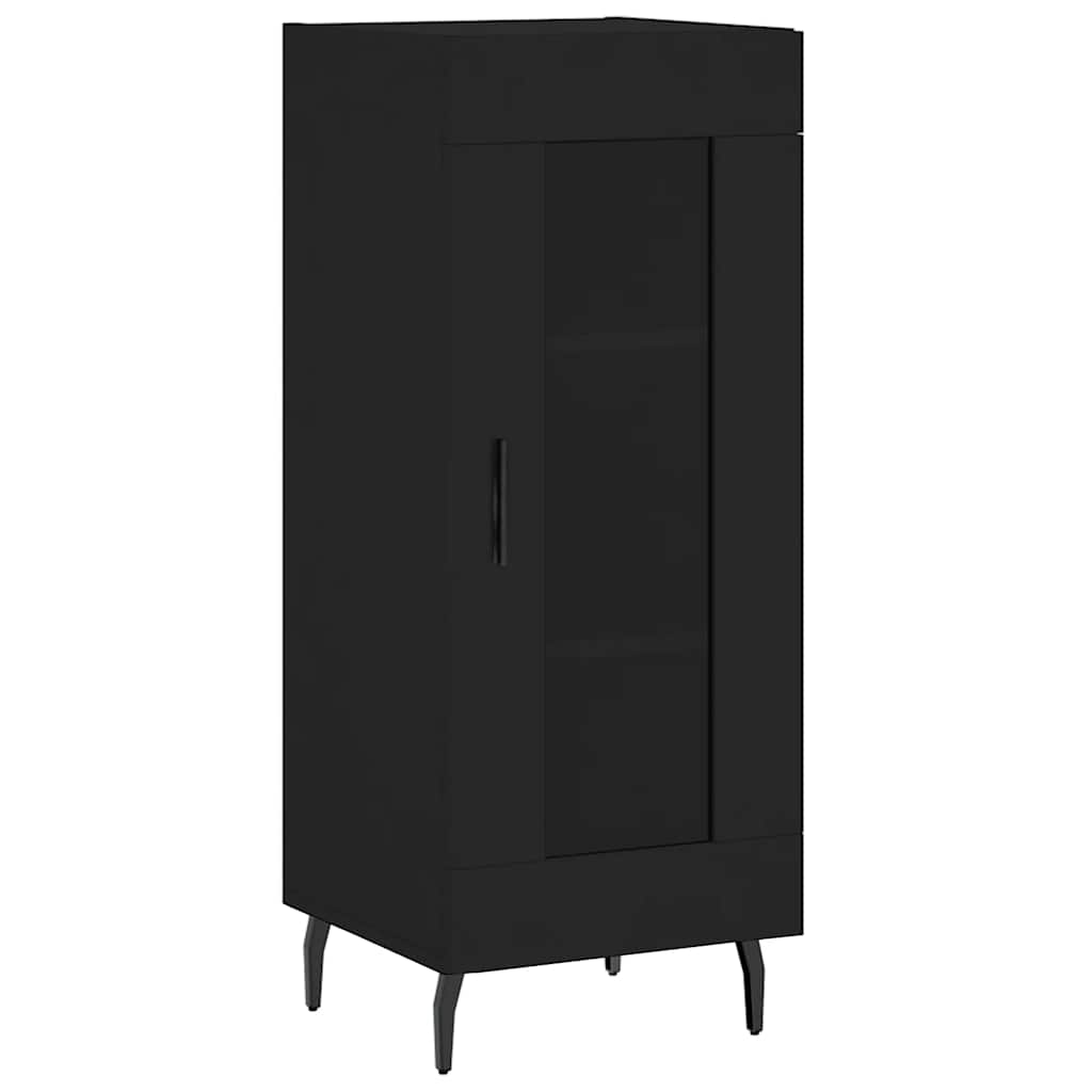 Sideboard Black 34.5x34x90 cm Engineered Wood
