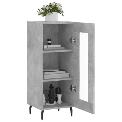 Sideboard Concrete Grey 34.5x34x90 cm Engineered Wood