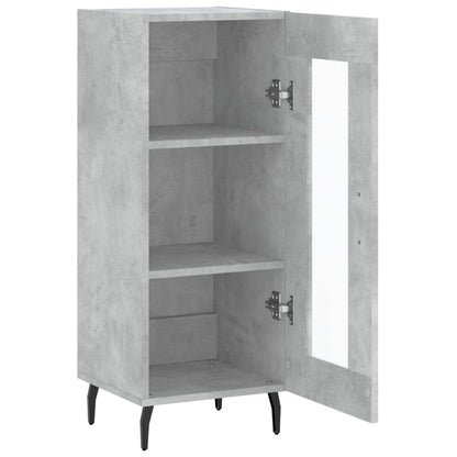 Sideboard Concrete Grey 34.5x34x90 cm Engineered Wood