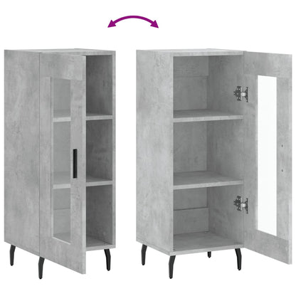 Sideboard Concrete Grey 34.5x34x90 cm Engineered Wood