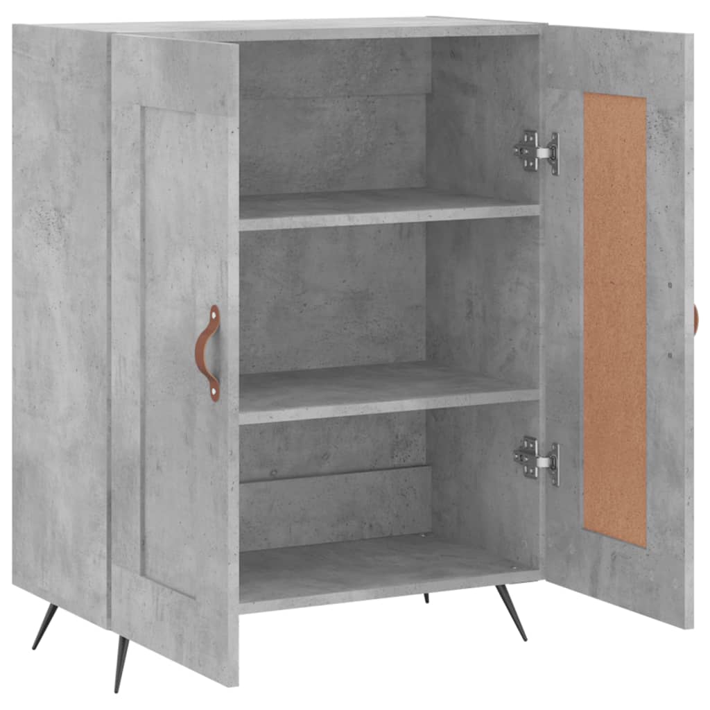 Sideboard Concrete Grey 69.5x34x90 cm Engineered Wood