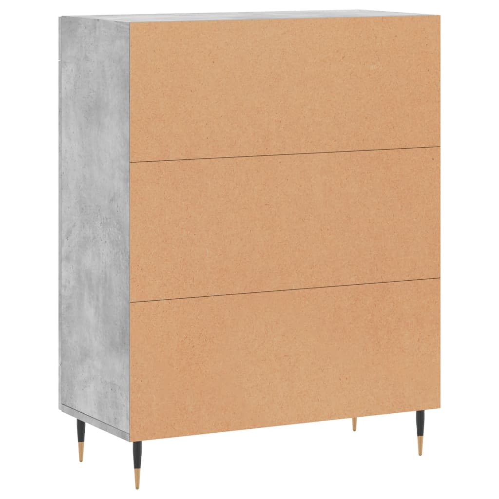 Sideboard Concrete Grey 69.5x34x90 cm Engineered Wood