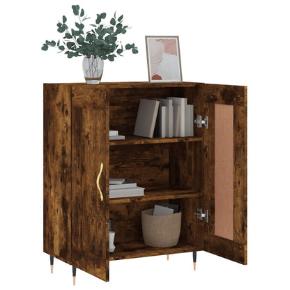 Sideboard Smoked Oak 69.5x34x90 cm Engineered Wood