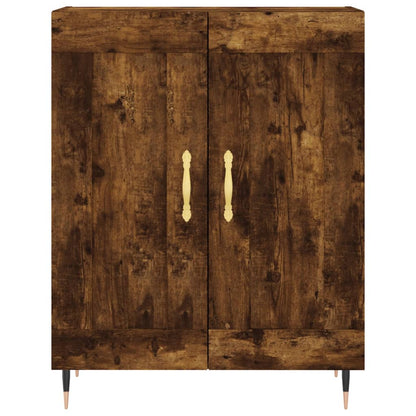 Sideboard Smoked Oak 69.5x34x90 cm Engineered Wood