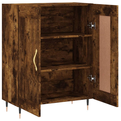 Sideboard Smoked Oak 69.5x34x90 cm Engineered Wood