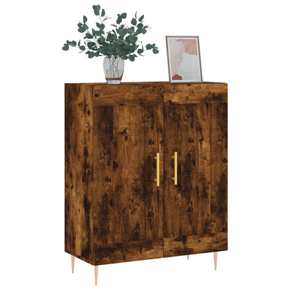 Sideboard Smoked Oak 69.5x34x90 cm Engineered Wood