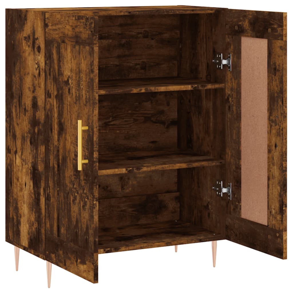 Sideboard Smoked Oak 69.5x34x90 cm Engineered Wood
