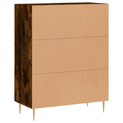 Sideboard Smoked Oak 69.5x34x90 cm Engineered Wood