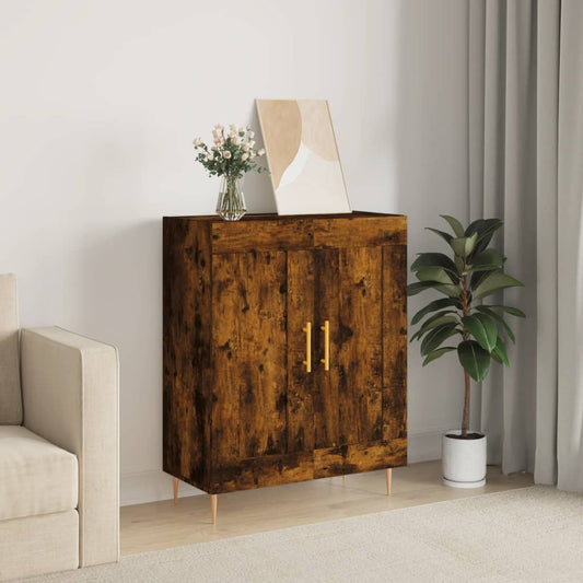 Sideboard Smoked Oak 69,5x34x90 cm Engineered Wood