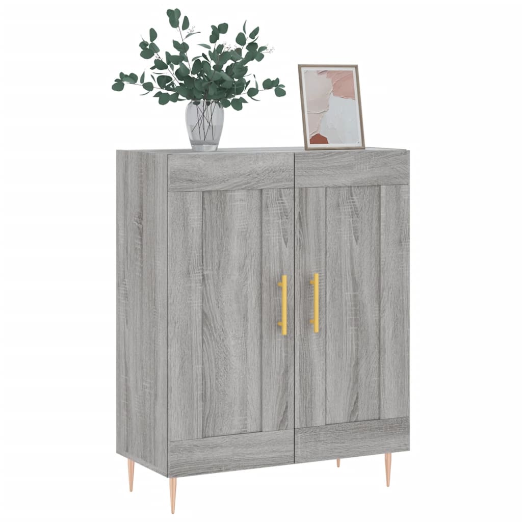 Sideboard Grey Sonoma 69,5x34x90 cm Engineered Wood