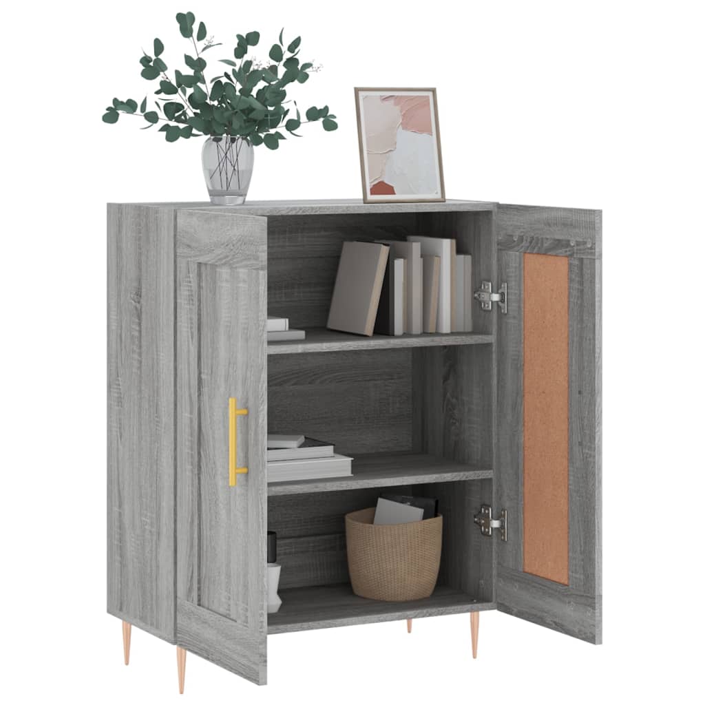 Sideboard Grey Sonoma 69,5x34x90 cm Engineered Wood