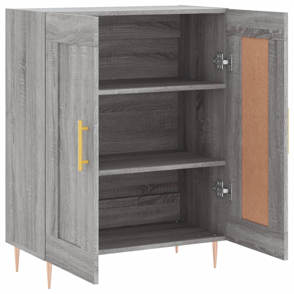 Sideboard Grey Sonoma 69.5x34x90 cm Engineered Wood