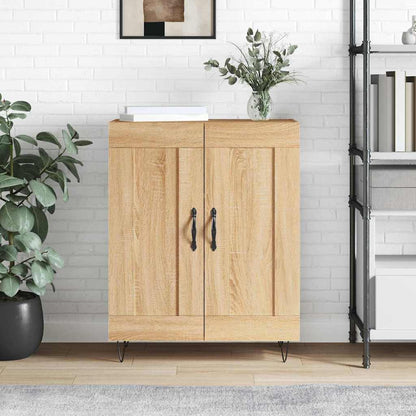Sideboard Sonoma oak 69.5 x 34 x 90 cm Engineered Wood and Iron