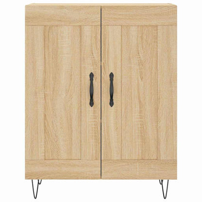 Sideboard Sonoma oak 69.5 x 34 x 90 cm Engineered Wood and Iron