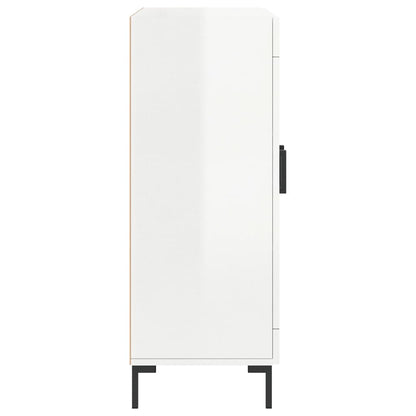 Sideboard High Gloss White 69.5x34x90 cm Engineered Wood