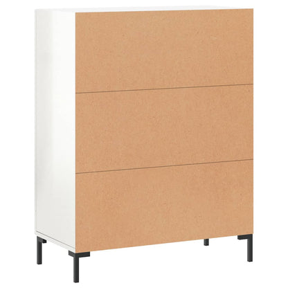 Sideboard High Gloss White 69.5x34x90 cm Engineered Wood