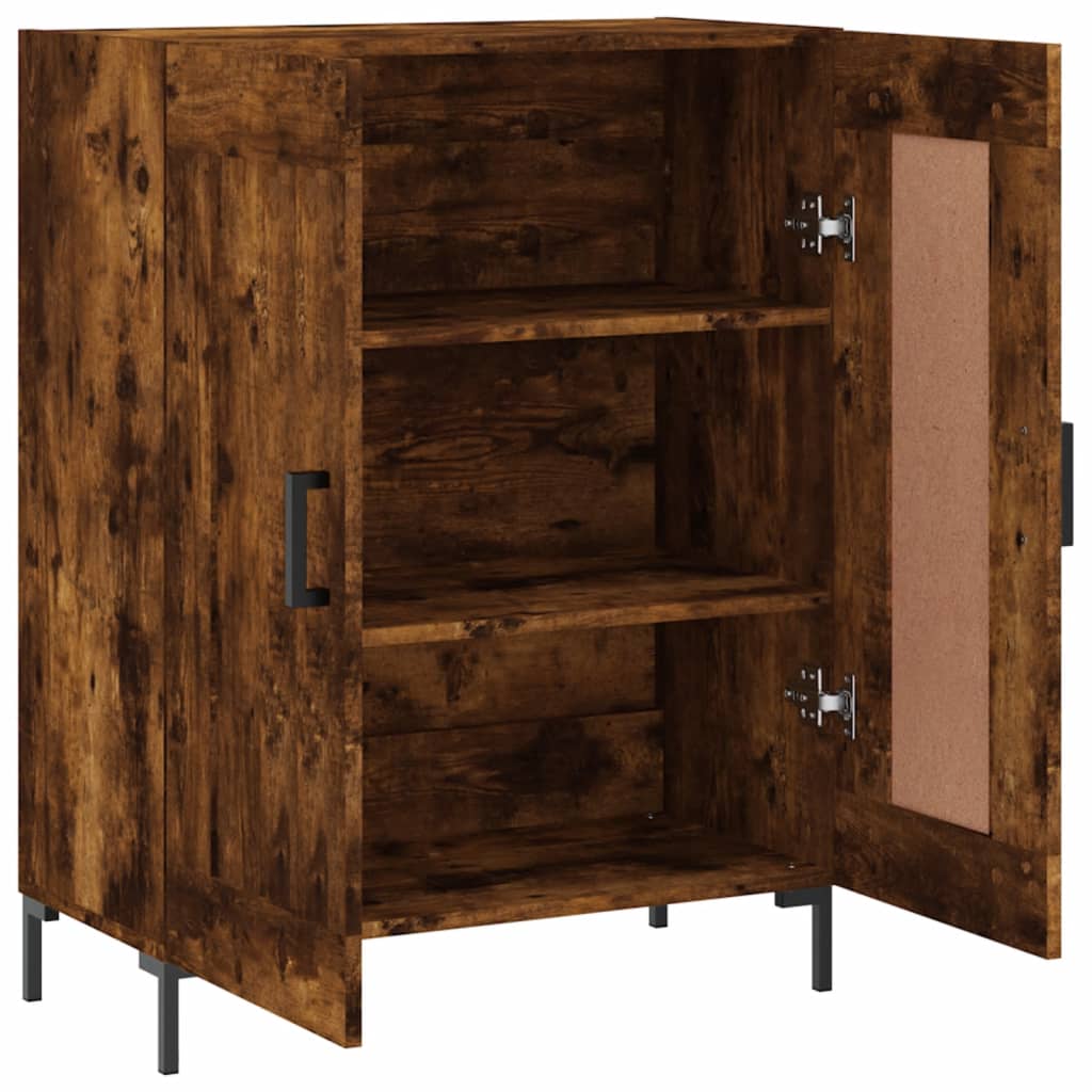 Sideboard Smoked Oak 69,5x34x90 cm Engineered Wood
