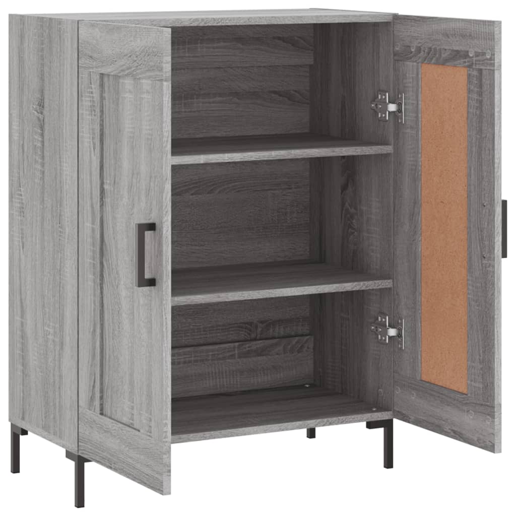 Sideboard Grey Sonoma 69.5x34x90 cm Engineered Wood