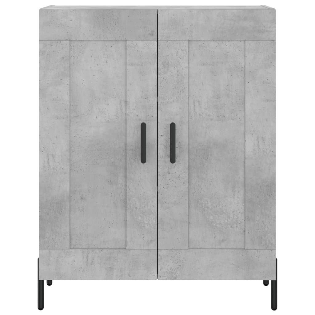 Sideboard Concrete Grey 69.5x34x90 cm Engineered Wood