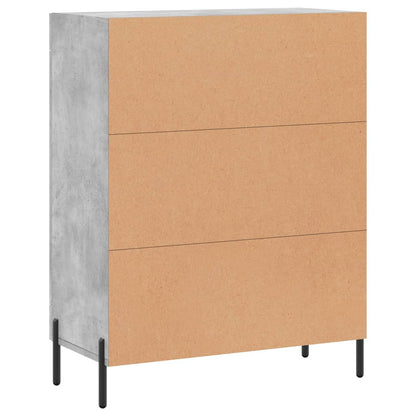 Sideboard Concrete Grey 69.5x34x90 cm Engineered Wood